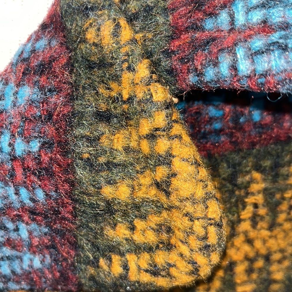 Vintage Homemade Navajo print blanket retro 50's-60's winter Coat jacket M - Picture 4 of 11